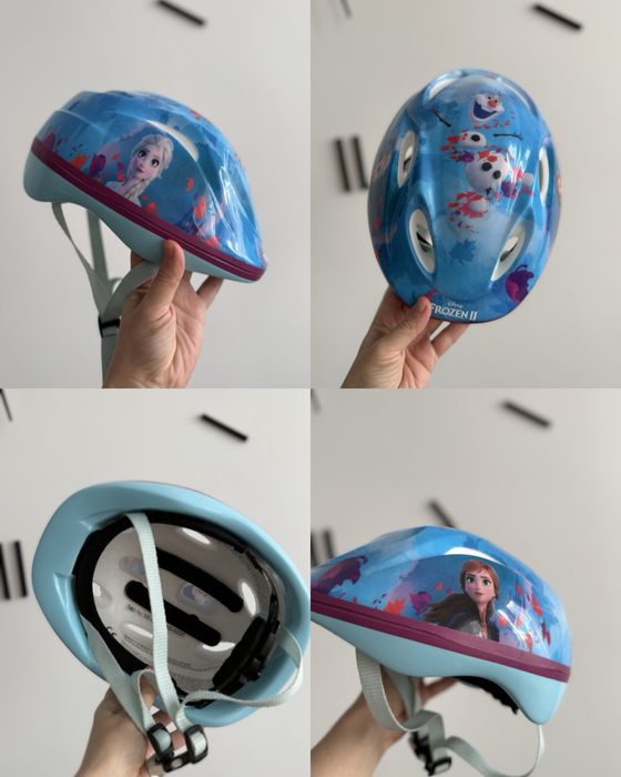 Дитячий шолом шлем дитячий захист для дівчинки Frozen Ельза 50-54см