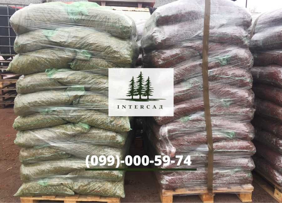 Кора, Мульча, Щепа декоративная, Щепа крашеная, ТОРФ