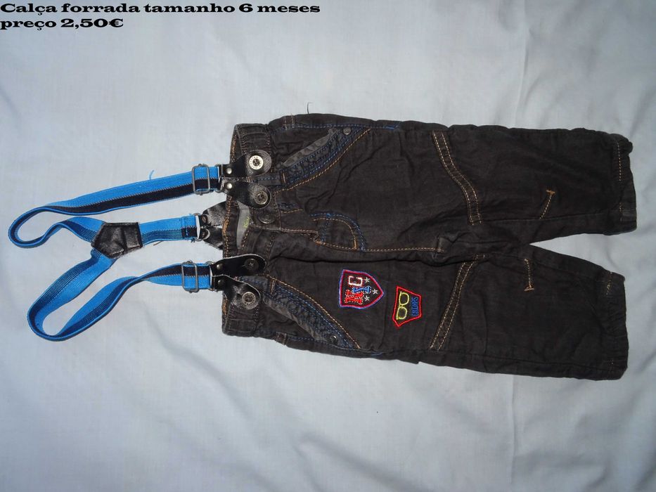 calças de ganga e bombazine para criança outono/inverno