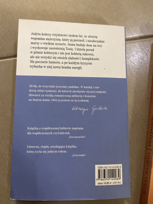 K.Grochola Nigdy w życiu. M.MaderA Przyjaciele. 2 książki