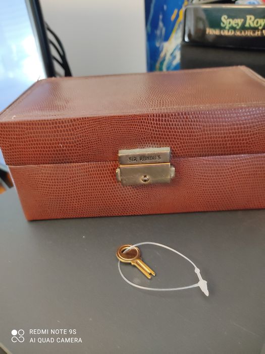 Sir Rondo's caixa relógios em Pele