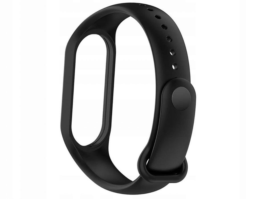 Pasek QIKtech do Xiaomi Mi Band 4/5/6/7 CZARNY opaska zamienna
