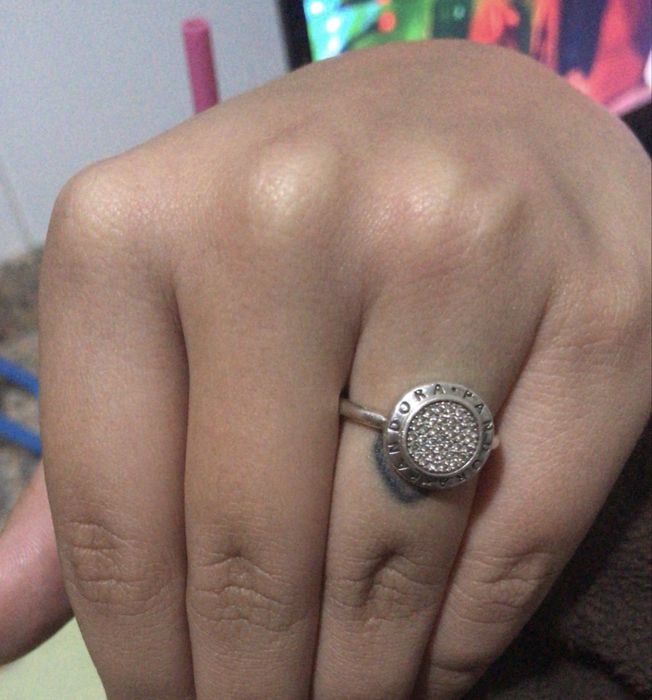 Conjunto de colar 925 Pandora + anel