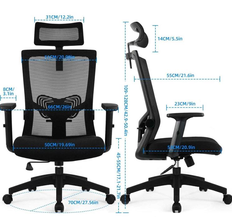 Cadeira escritório rotativa