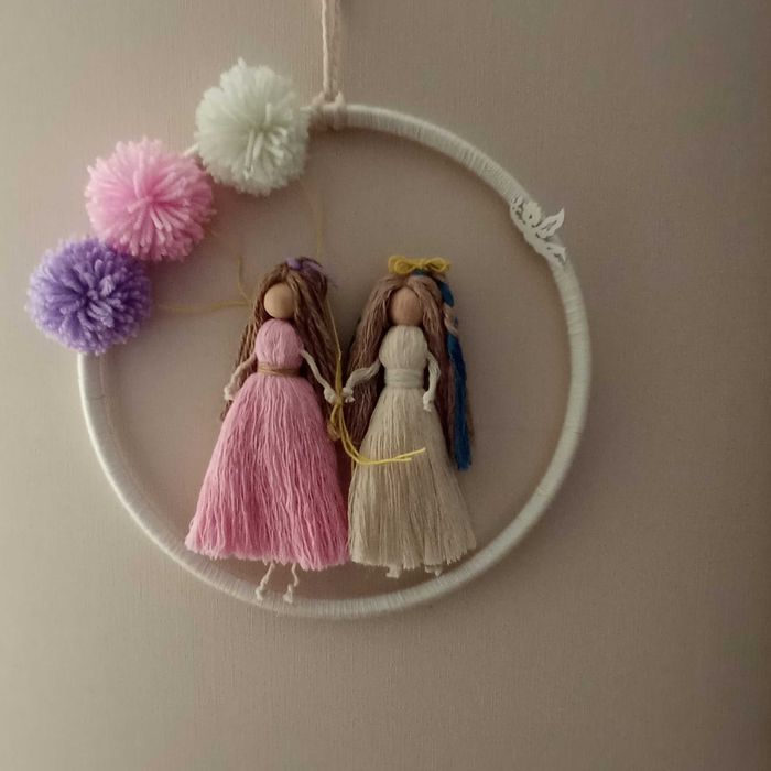 Макраме іграшки пано подарунки  інтер єр кімнати