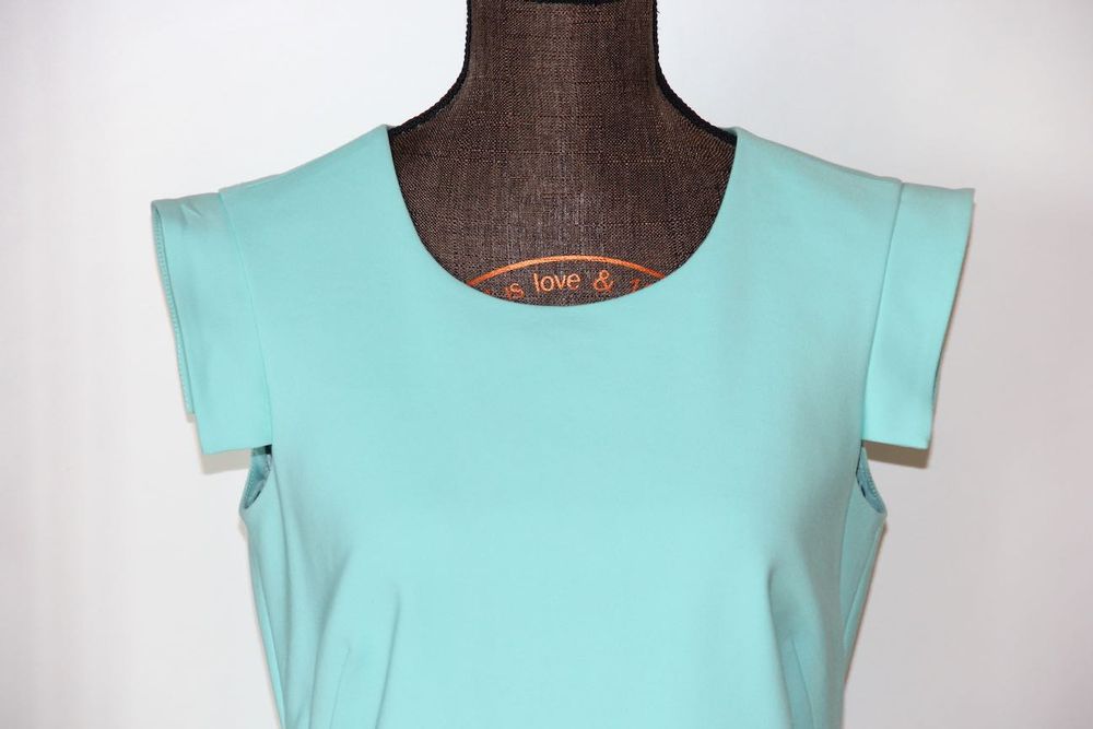 SIMPLE miętowa niebieska koszula bluzka 34 XS 36 S