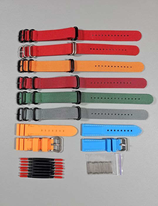 NATO ремінець 22 мм, Zulu, силіконовий ремінець 24 мм