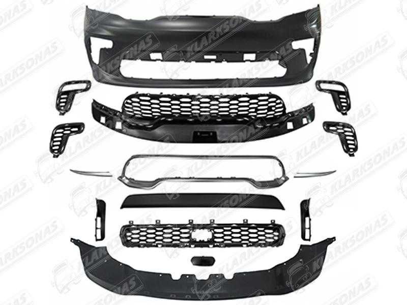 Бампер передній SRT компл. без ДХО Dodge Durango 2021+, PDG040614KO