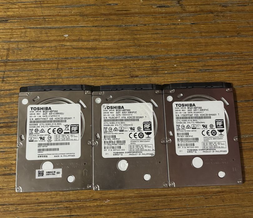 жорсткі диски Toshiba 2.5 500 гб