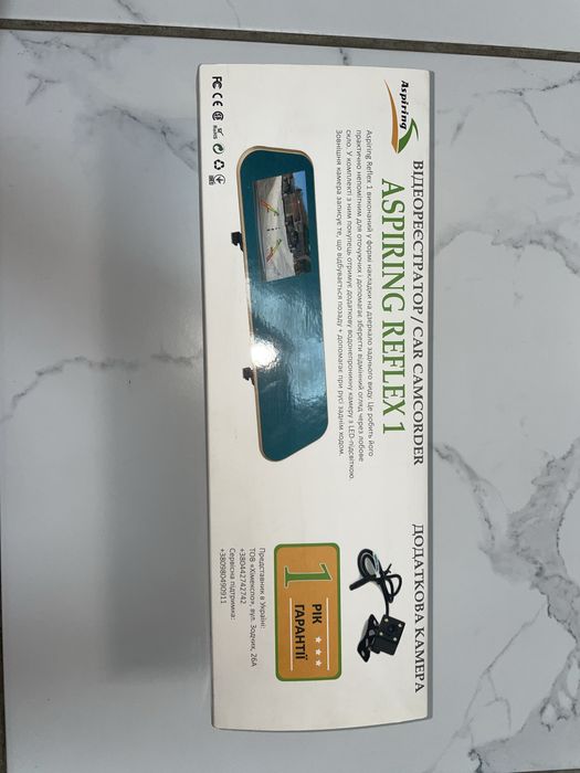 Видеорегистратор Aspiring Reflex 1 зеркало заднего вида