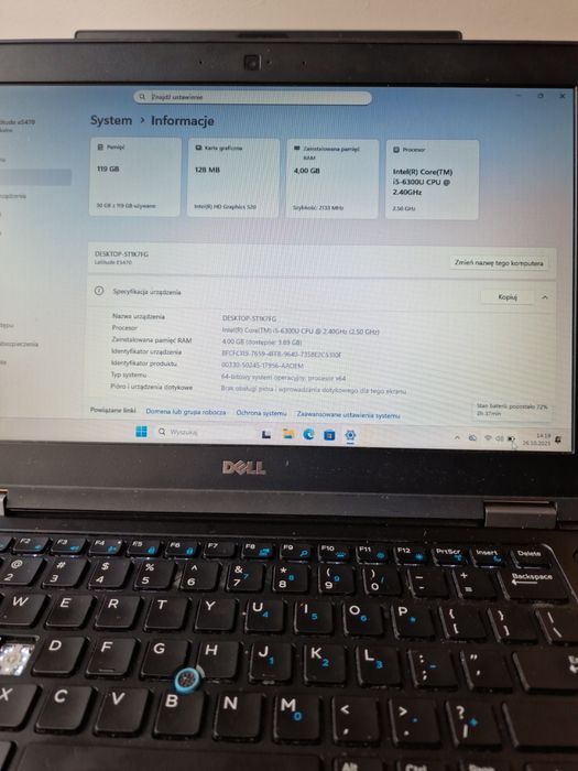 Dell Latitude e5470 i5 6300U