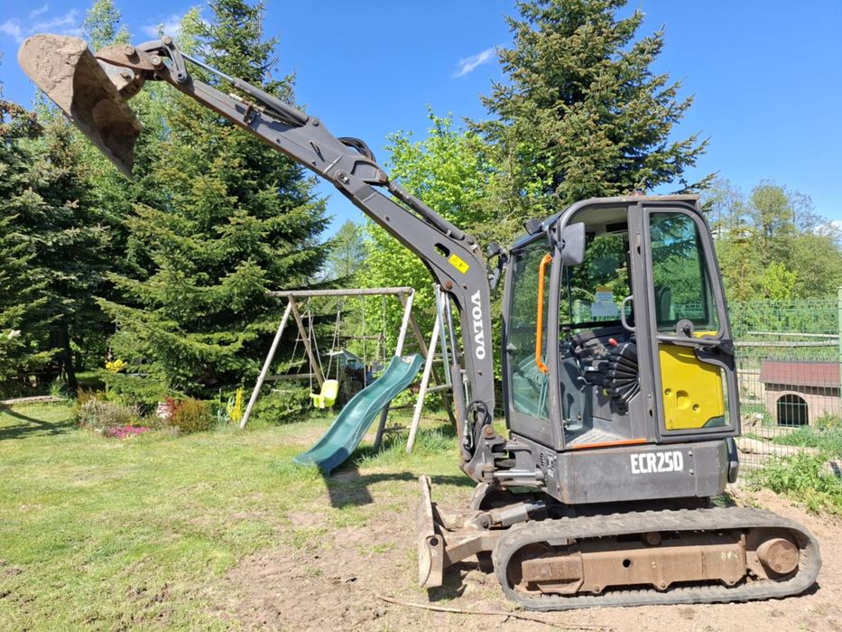 Wynajem Minikoparki Volvo ECR25D