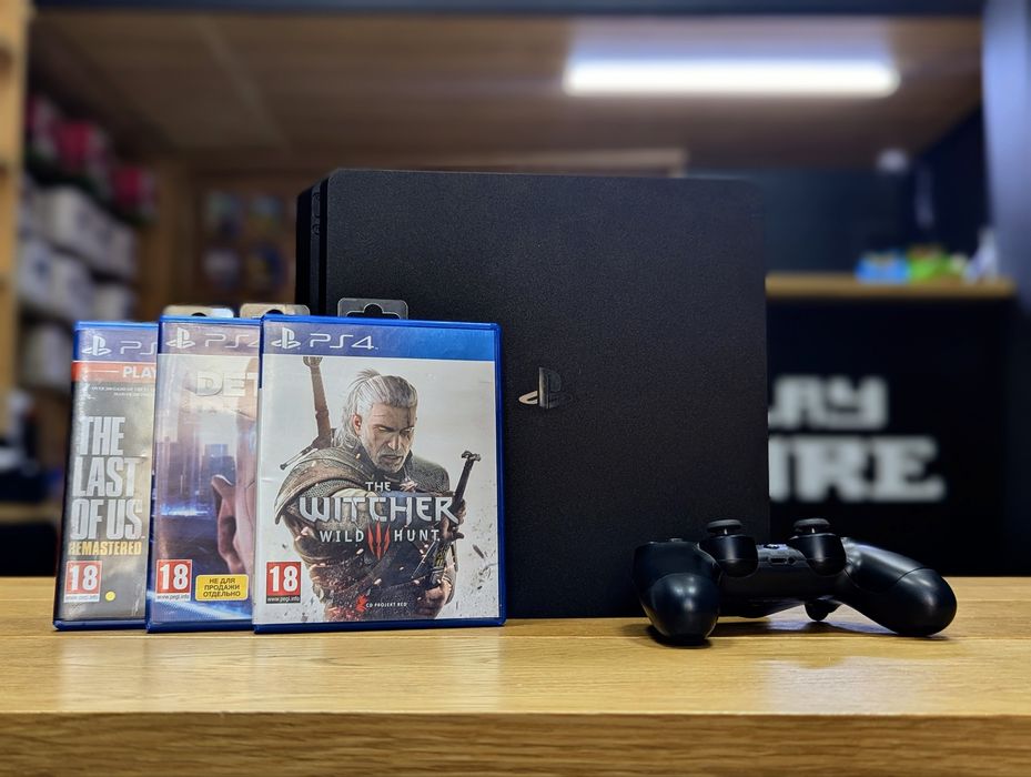 PlayStation 4 slim 500 GB + Ігри у комплекті - гарантія 12 місяців!