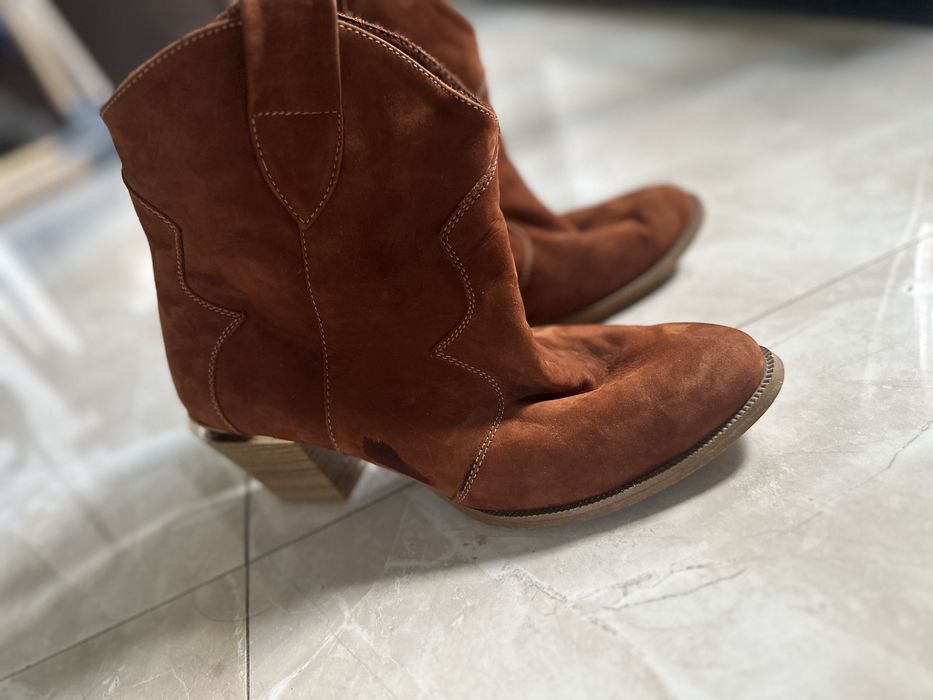 Черевики козаки/ботильони руді