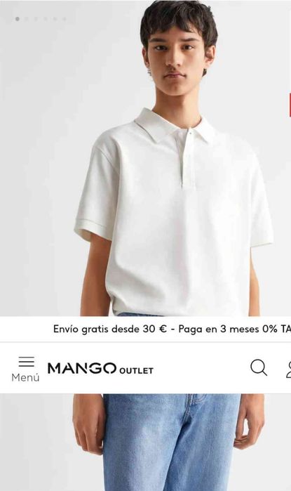 Джинси Mango баггі підліткові чоловічі розмір S