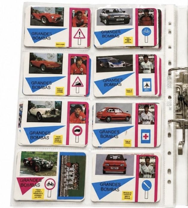 Calendários antigos de futebol/carros- coleção Grandes Bombas