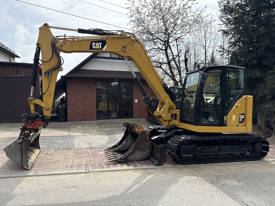 Minikoparka Caterpillar CAT 308 CR 07A z Niemiec 8ton 3400mth nowy model