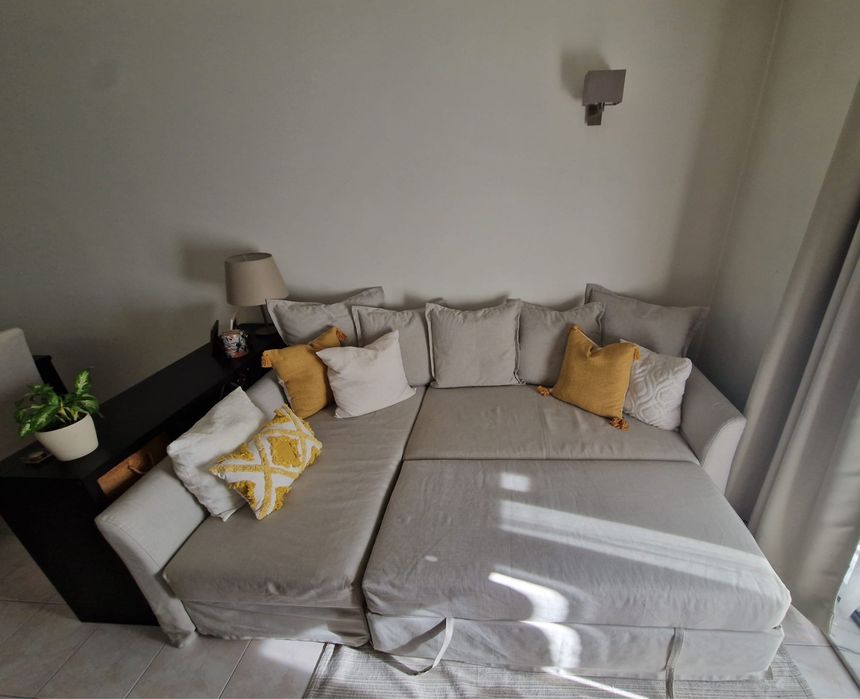 Sofa-cama sala bege