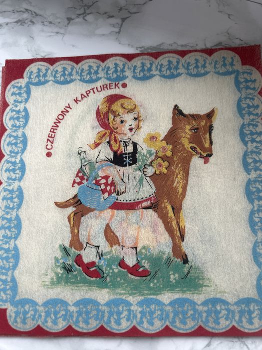 Serwetki PRL postacie z bajek