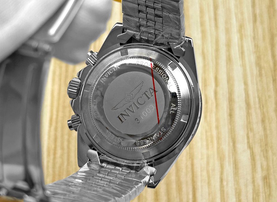 Годинник чоловічий Invicta 31003 Speedway 40 мм. Chronograph Silver Orange 200 MT.