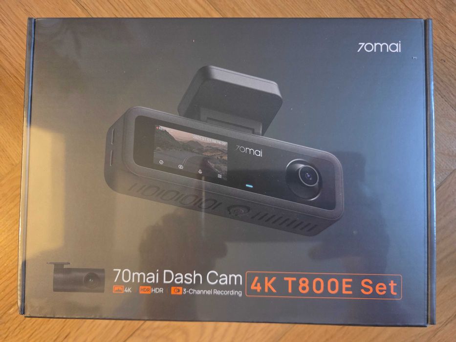 Wideorejestrator 70Mai 4K HDR T800E - 3 KAMERY - komplet NAJTANIEJ WWA