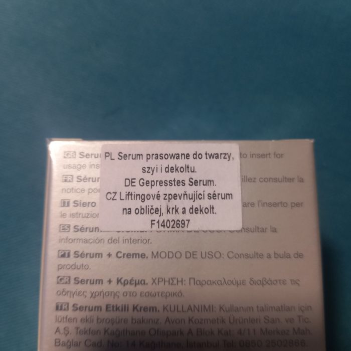 Avon Anew Lifting krem serum prasowane do twarzy , szyi i dekoltu