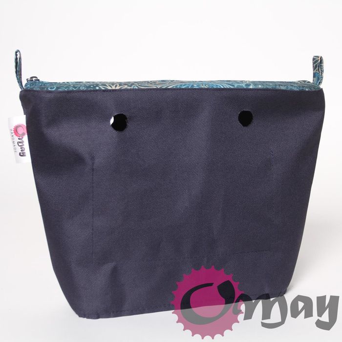 Granatowy organizer do OBAG STANDARD orient Morski 2 kieszenie OMAY