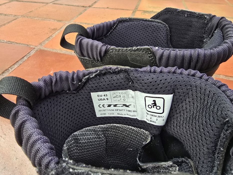 Botas mota touring TCX Infinity 3 Mid Número 43