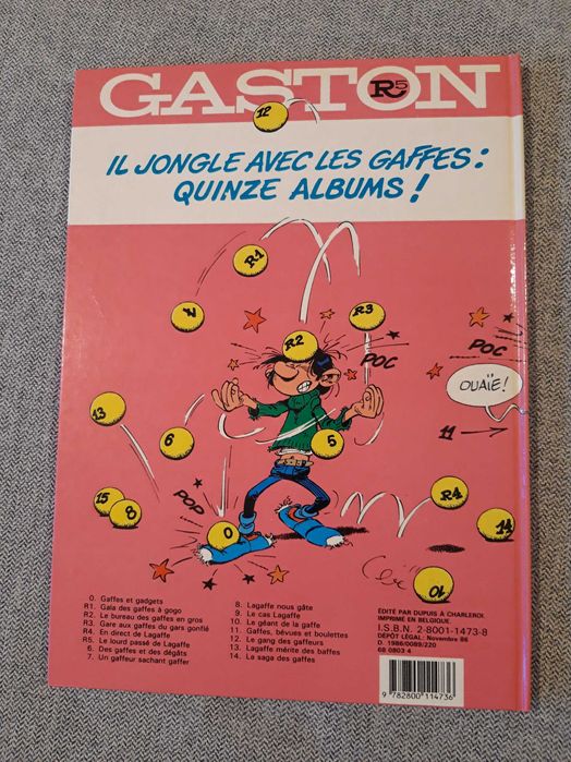 BD Gaston Lagaffe "Le lourd passé de Lagaffe"