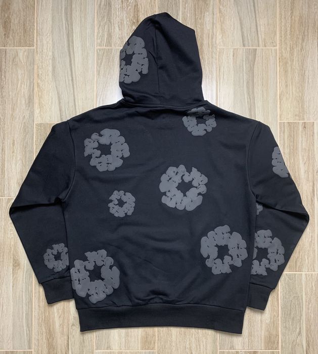 Denim Tears Cotton Wreath Hoodie Black Monochrome (Bluza)