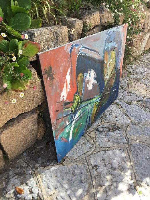 Óleo s tela "Vibrato" Jorge Bandeira