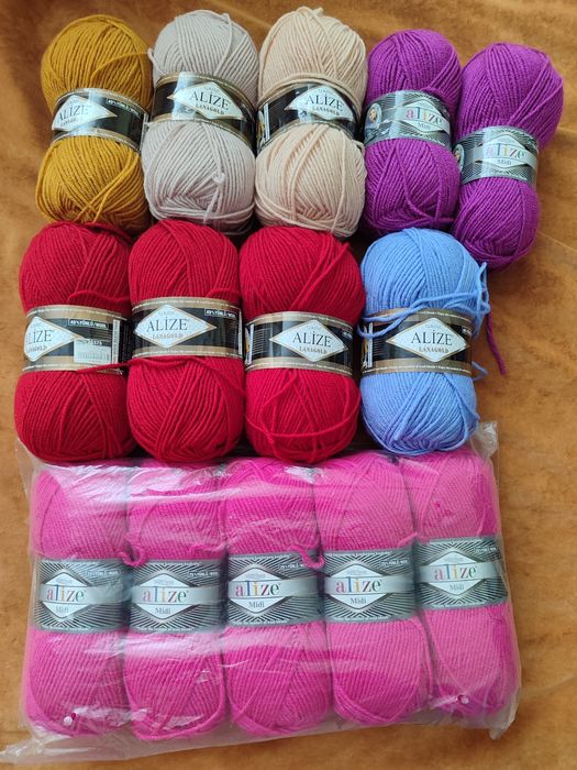 Продам залишки пряжі ализе