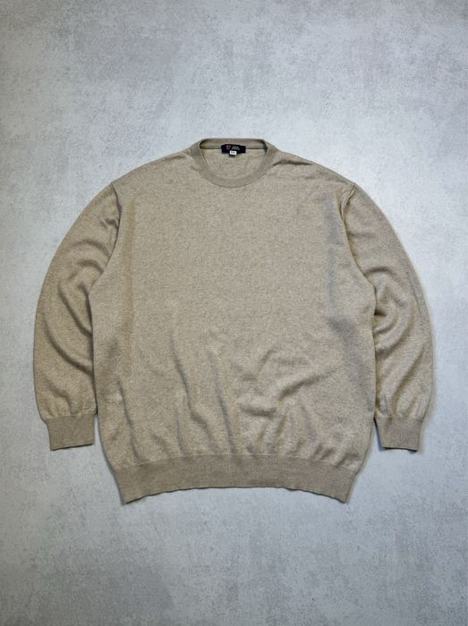 Бежевый свитер Royal Spencer кашемир + шелк мужской (оригинал)