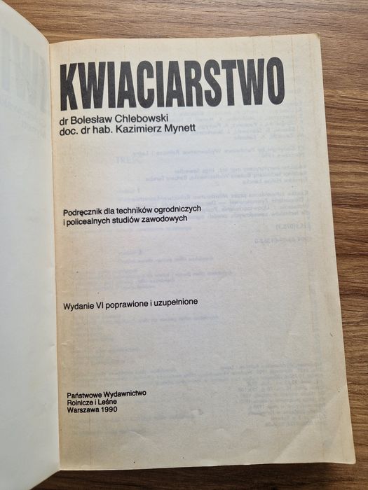 Kwiaciarstwo - B. Chlebowski, K. Mynett