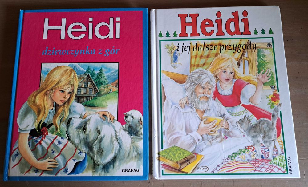 Johanna Spyri x 2 Heidi dziewczynka z gór+Heidi i jej dalsze przygody