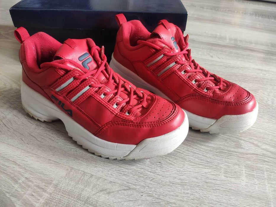 Buty Fila damskie czerwone rozmiar 40