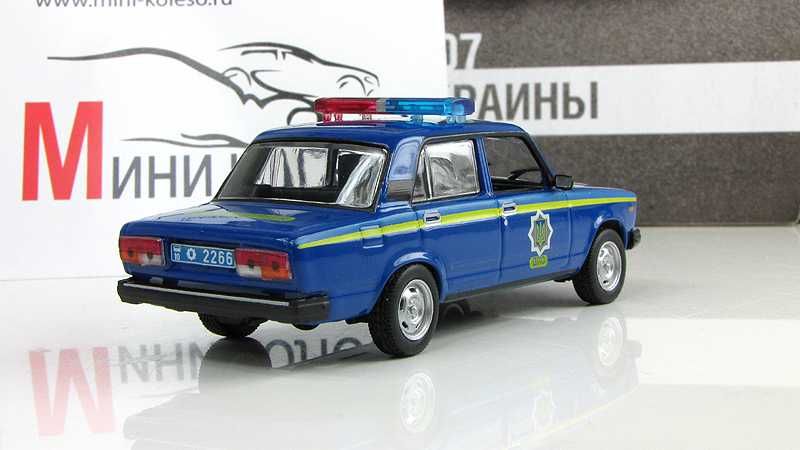 ВАЗ 2107 Милиция Украины (1995) - игрушка от DeAgostini - Автолегенды