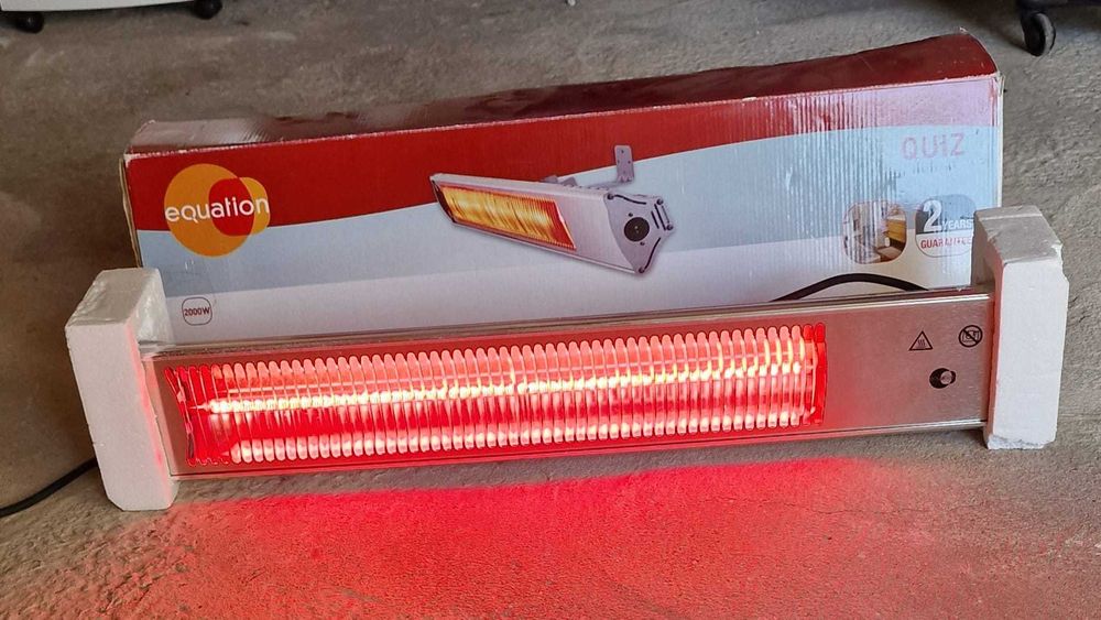 Aquecedor infravermelho rápido e potente 2000 W