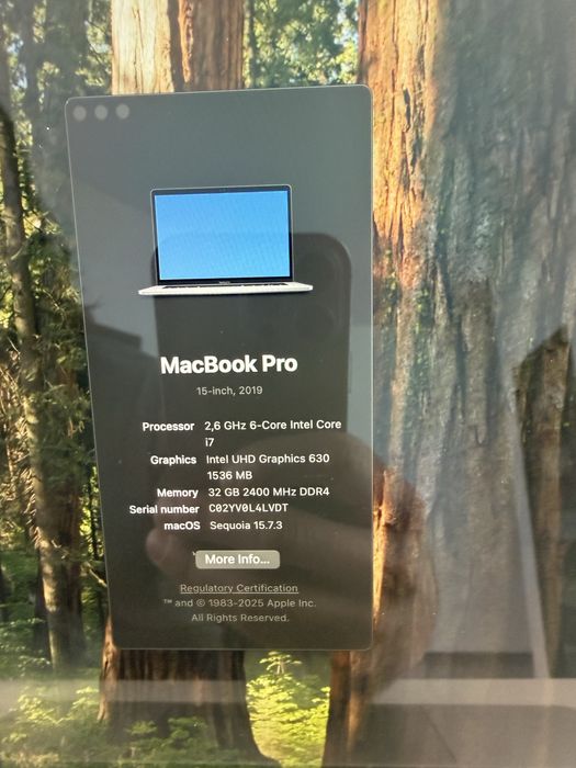 Apple Macbook Pro 15 2019 i7/ 32 / 512