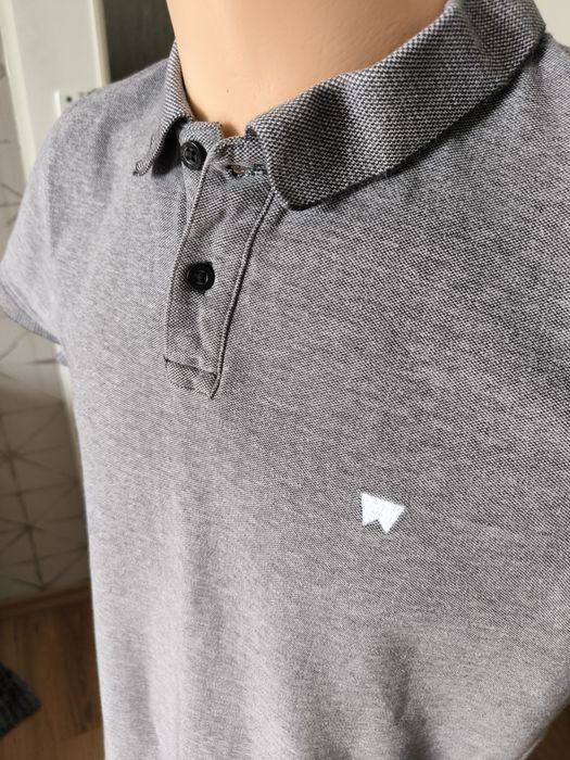 Wrangler koszulka polo M/L męska szara