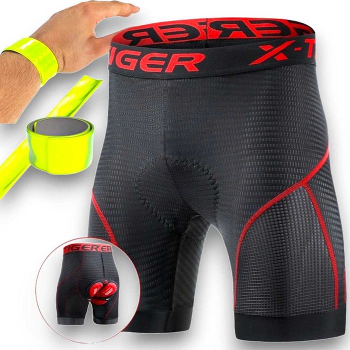 SPODENKI ROWEROWE ŻEL Roz. M-XXL Wygodne Komfort Przewiewne + GRATIS