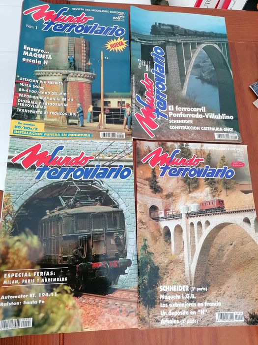 Lote de revistas modelismo ferroviário
