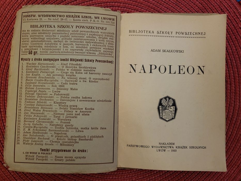 Adam Skałkowski, Napoleon, Lwów 1933.