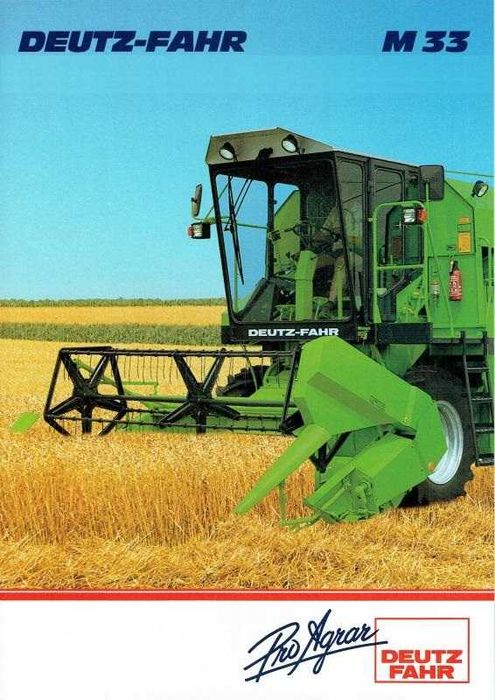 Deutz Fahr kombajn M33.30 M33.60 M33.70 Instrukcja obsługi