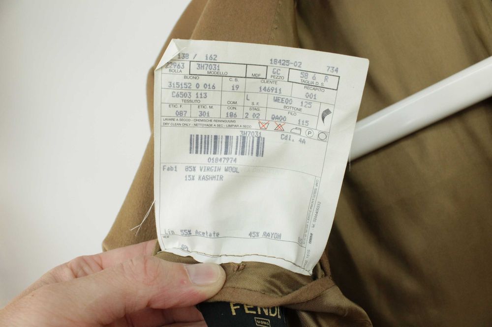 Кашеміровий теплий піджак блейзер Fendi & Loro Piana Італія 58 ХЛ-ХХЛ