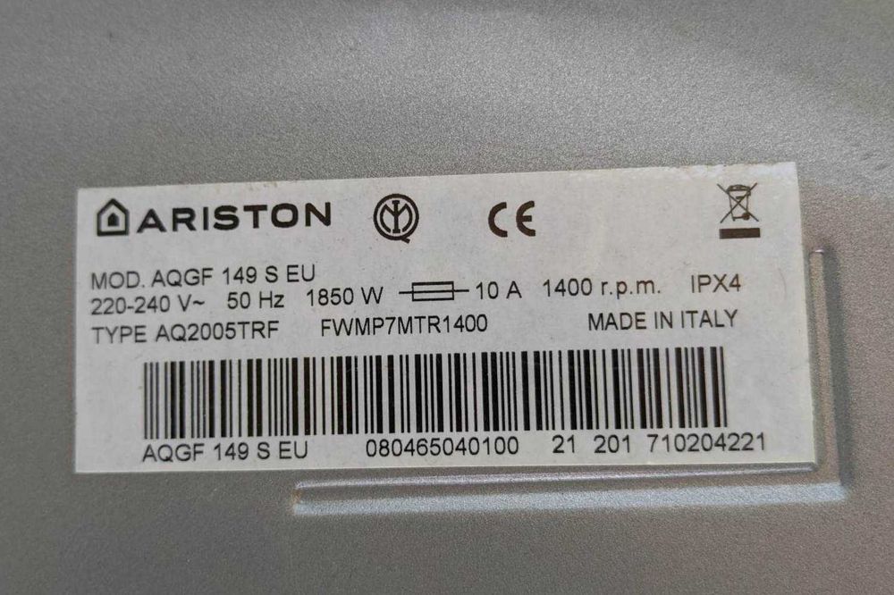 Máquina de lavar roupa Ariston Aqualtis 149 S (EU)