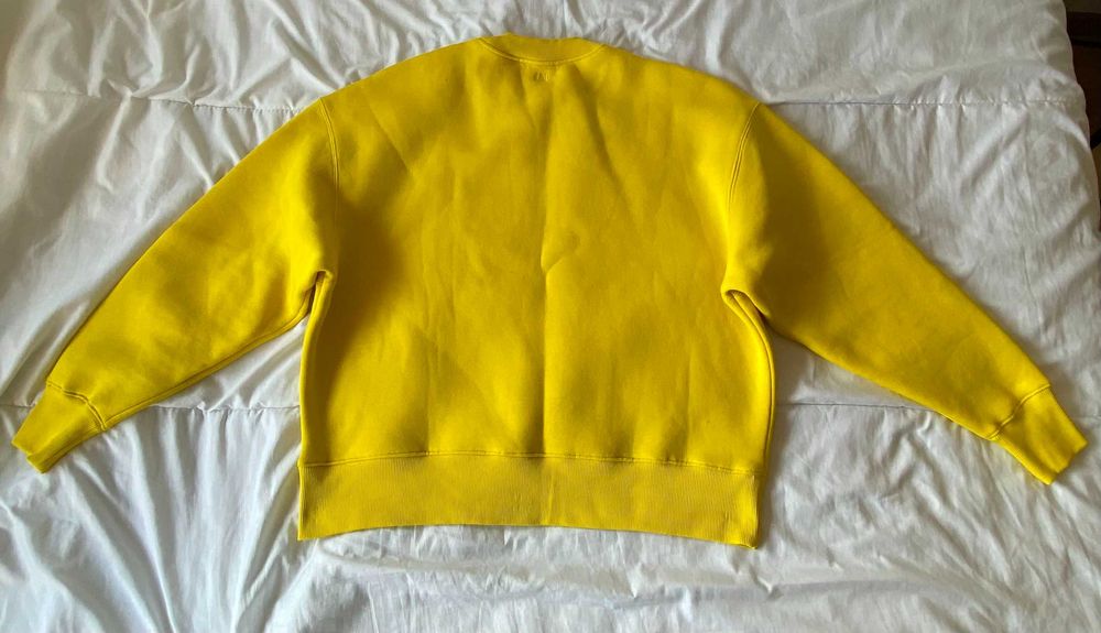 Sweater Ami Paris Amarela 100% Algodão Original
