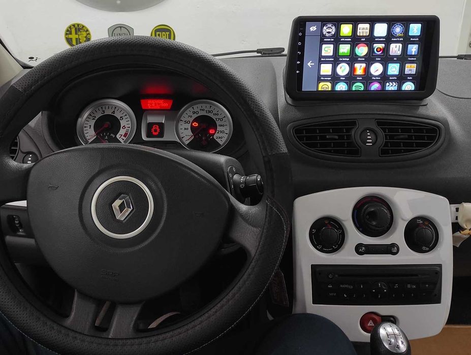 Rádio 2DIN 9"• Renault Clio 3 III • (2005 a 2014) • Android [4+64GB]