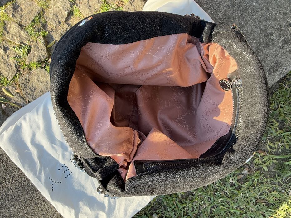 Carteira Stella McCartney Falabella chevron tote bag.