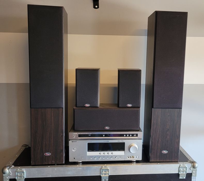 Kino domowe Yamaha + głośniki Prism Onyx 100 (5.1) + odtwarzacz DVD
